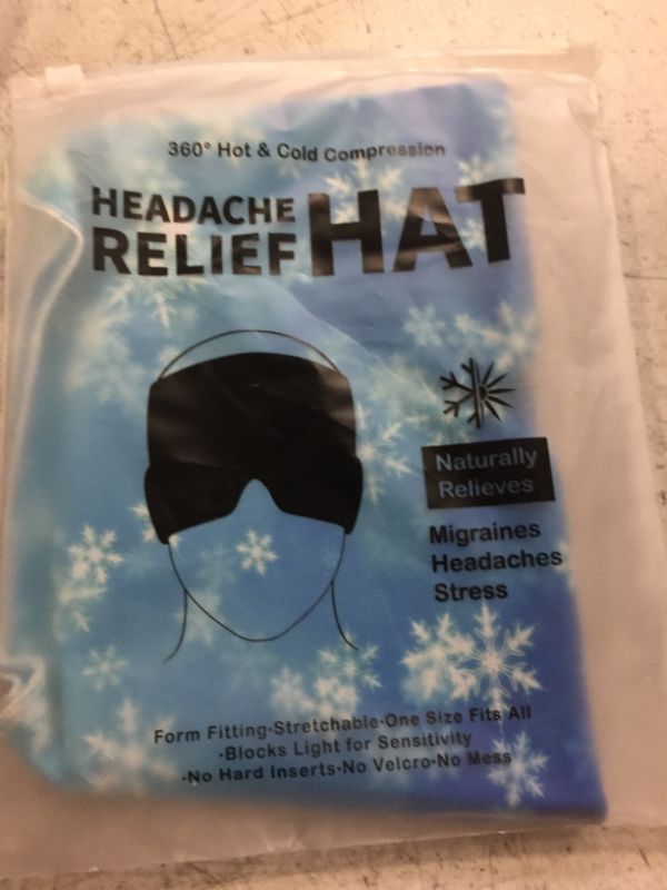 Photo 2 of 2022 New Galaxy Relief migraine hat Harajuku Mom/Dad Cold Headache Cap Grandpa/Grandma migraine hat-Snowflake BFM-Snowflake