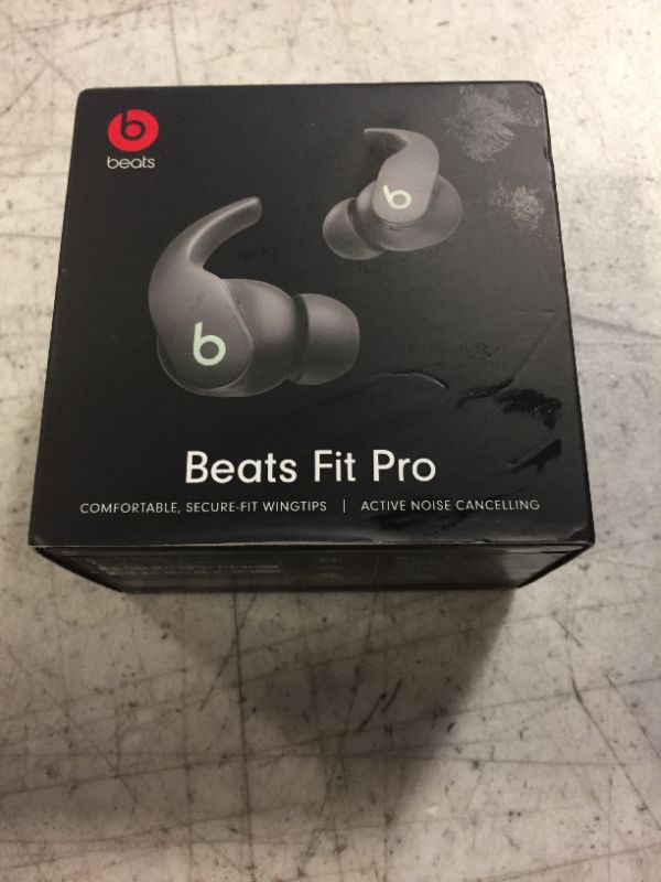 Photo 3 of Beats Fit Pro – True Wireless Noise Cancelling Earbuds – Apple H1 Headphone Chip, Compatible with Apple & Android, Class 1 Bluetooth®, Built-in Microphone, 6 Hours of Listening Time – Sage Gray Sage Gray Fit Pro