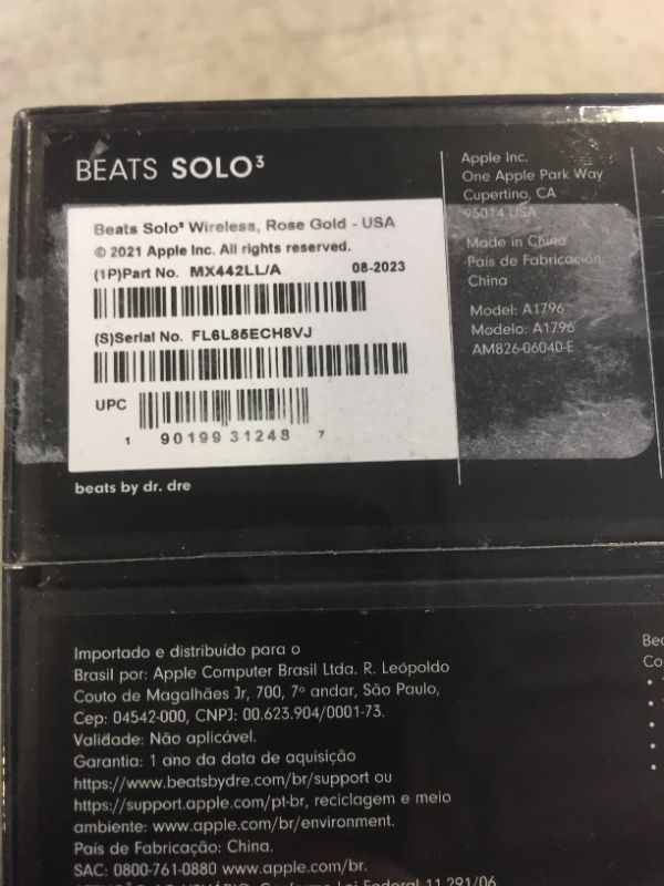 Photo 2 of Beats Solo3 Wireless On-Ear Headphones - Apple W1 Headphone Chip, Class 1 Bluetooth, 40 Hours of Listening Time, Built-in Microphone - Rose Gold (Latest Model)