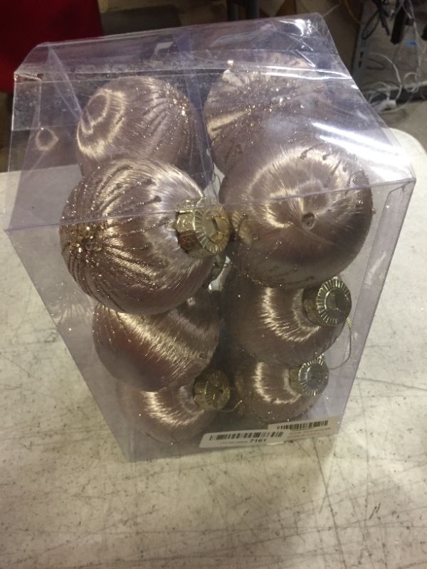 Photo 1 of 3.15inch Christmas Ornaments Set, 12 pcs Large Champagne Christmas Tree Ornaments Balls Luxury Shatterproof Xmas Tree Home Party Decorations 80mm Champagne 80mm/3.15inch