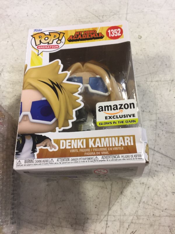 Photo 2 of Funko! Pop Animation: My Hero Academia - Denki Kaminari (Glow in The Dark), Amazon Exclusive
