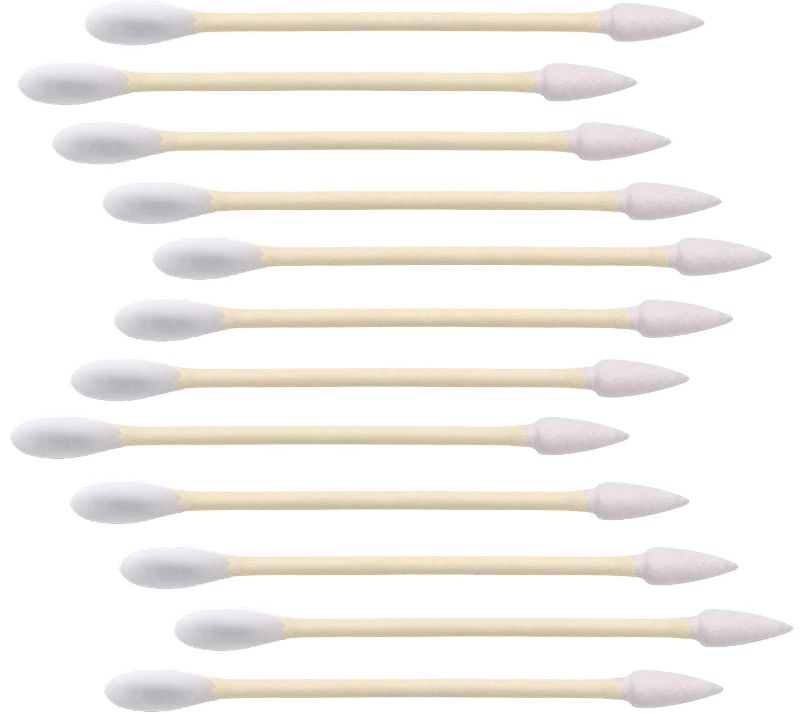 Photo 1 of 1000 Count Organic Bamboo Cotton Swabs - Pointy/Round Head Biodegradable Wooden Cotton Buds for Ear, Plastic Free Double Ear Cotton Sticks for Cleaning, Makeup
2 PACK 