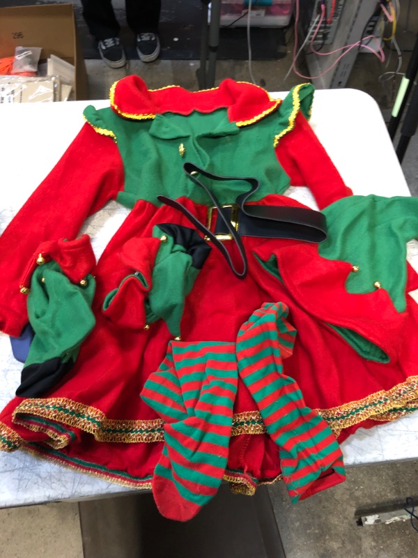 Photo 1 of GIRLS ELF COSTUME 
SIZE 4-6 Y OLD 