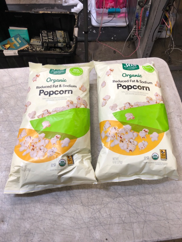 Photo 2 of 365 by Whole Foods Market, Organic Reduced Fat And Sodium Popcorn, 6 Ounce
2 PACK EXP FEB 19 2024