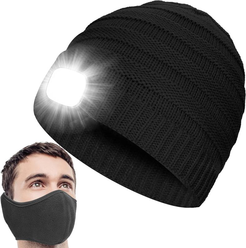 Photo 1 of  Beanie Winter Hat with Light LED Unique Christmas Hunting Gifts Stocking Stuffers for Men Women Teen Adult Her
