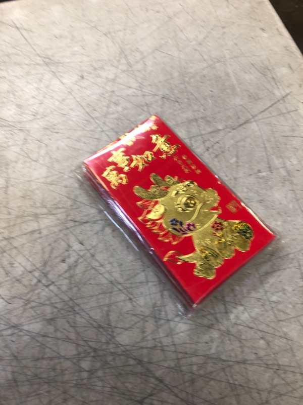 Photo 2 of 36 Pcs Chinese New Year Red Envelopes, 2024 Lucky Money Envelopes with 6 Patterns, 6.7 x 3.5 Inch Red Pockets for Birthday Wedding Spring Festival