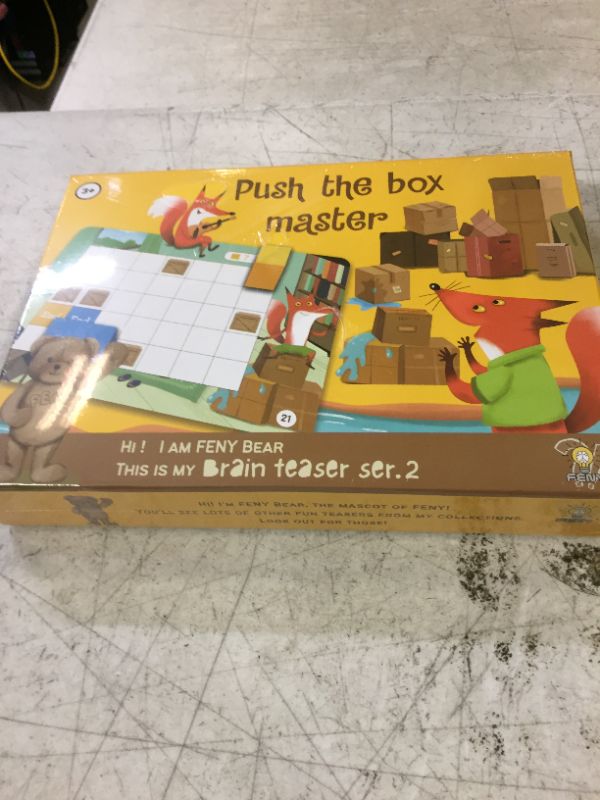 Photo 2 of Challenging Puzzle Game Push The Box Brain Teaser 40 Challenges Birthday Gifts for Kids Children Age 3+ IQ Games Intelligence Educational Game STEM Toys