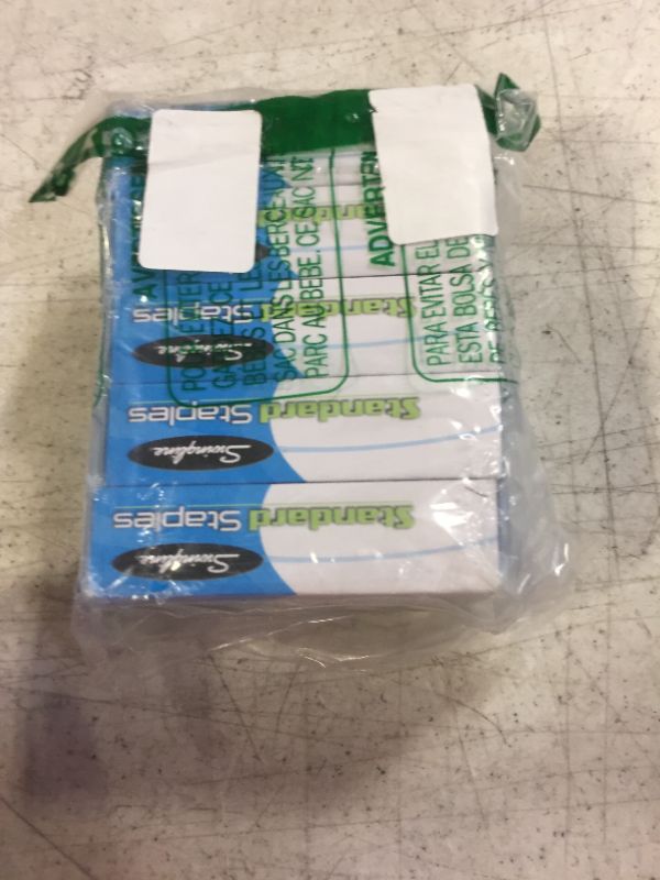 Photo 2 of Swingline Staples, 10 Pack, Standard Staples for Desktop Staplers, 1/4" Length, 210/Strip, 5000/Box (35111)