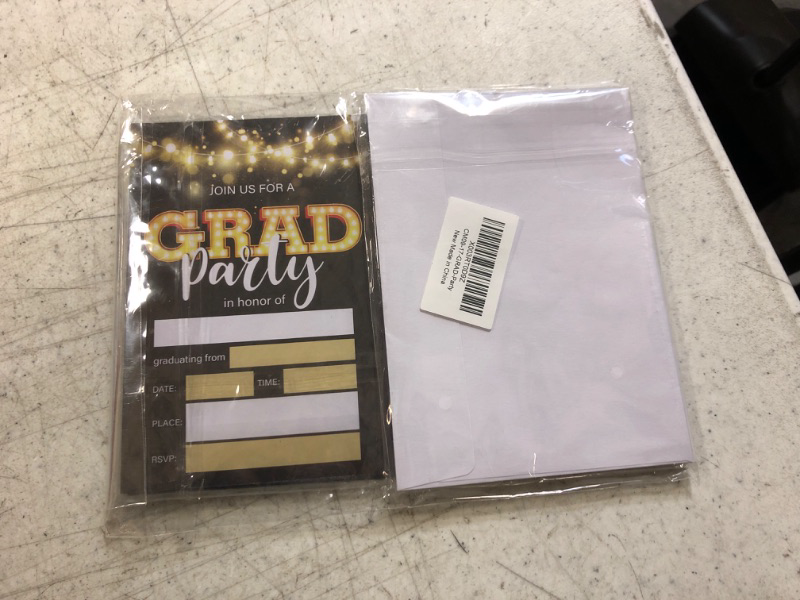 Photo 1 of Grad Party Invitations Senior Graduation Invites Fill-in Invitations With Envelopes, Set of 20