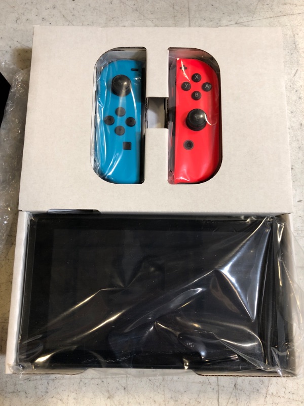 Photo 3 of Nintendo Switch Console Neon Red and Neon Blue Joy-Con