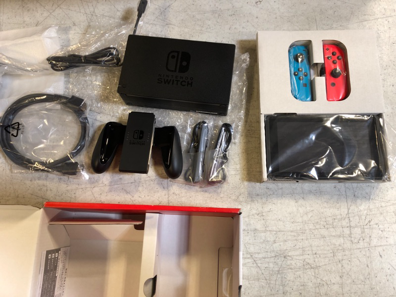 Photo 6 of Nintendo Switch Console Neon Red and Neon Blue Joy-Con