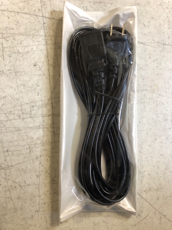 Photo 2 of 16.4ft 2 Prong AC Power Extension Cord Cable 125V 10A 2-Prong 2 Outlets for TCL Roku Samsung LG Haier Sony Insignia Jvc Sharp Toshiba Vizio Hisense Smart LCD TV, Computer, Monitor, Appliance & More