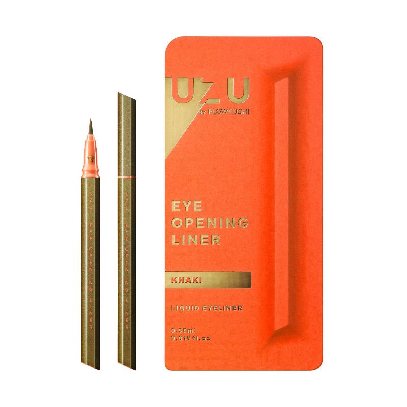 Photo 1 of Flowfushi UZU Eye Opening Liner Liquid Eyeliner (Khaki)
