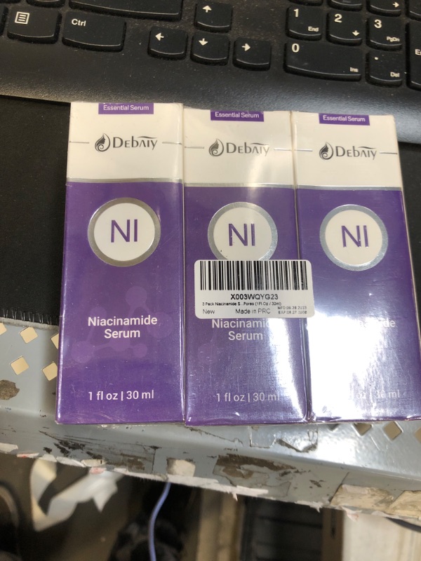 Photo 2 of 3 Pack Niacinamide Serum with Ceramide for Face Moisturizing Inhibits Melanin & Restore Skin Natural, Anti-Aging and Shrinks Pores (1Fl.Oz / 30ml)