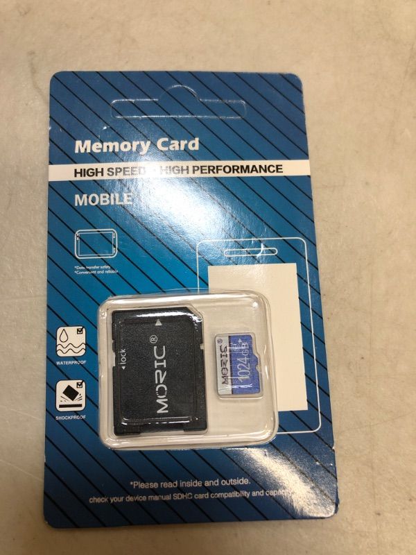 Photo 2 of 1TB Memory Card Waterproof Micro SD Card 1024GB for Dash Camera,Home Monitoring Systems and Smartphone TF Memory Card with a SD Card Adapter