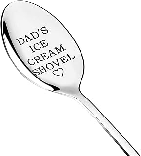 Photo 1 of Dad's Ice Cream Shovel, Dad's Ice Cream Spoon, Emotional Gifts for Dad, Funny Dad Birthday Gift, Stainless Steel Ice Cream Spoon Gift for Father's Day, Cute Christmas/Thanksgiving Gifts for Dad