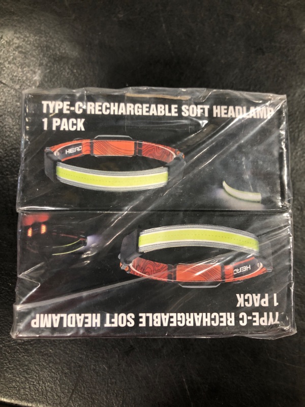 Photo 1 of Type C Rechargeable Soft Headlamp 1 pack