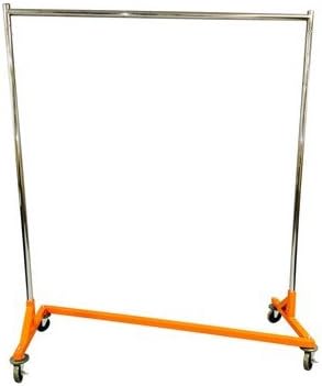 Photo 1 of Heavy Duty Commercial Grade Z Clothing Rack with Orange Base