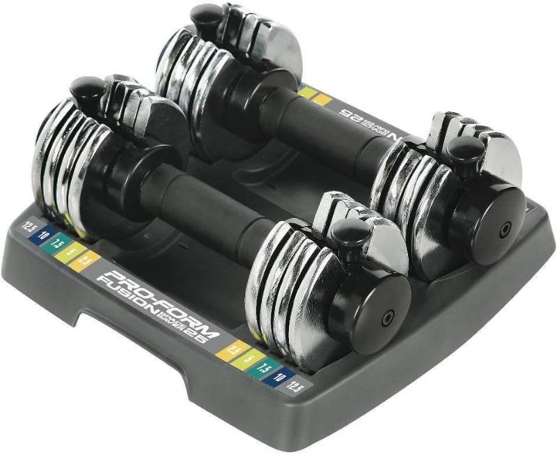 Photo 1 of  ProForm SpaceSaver Dumbbell (25 Double),Black 