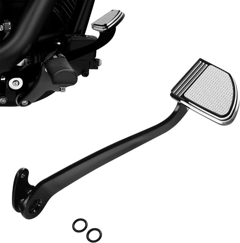 Photo 1 of WOWTK Brake Lever + Brake Pedal Pad for Harley Softail Equipped w/Forward Controls Fat Bob FXFBS/FXFB,FXDR FXDRS,Low Rider ST FXLRST,Softail Standard,Sport Glide,Street Bob,Black 