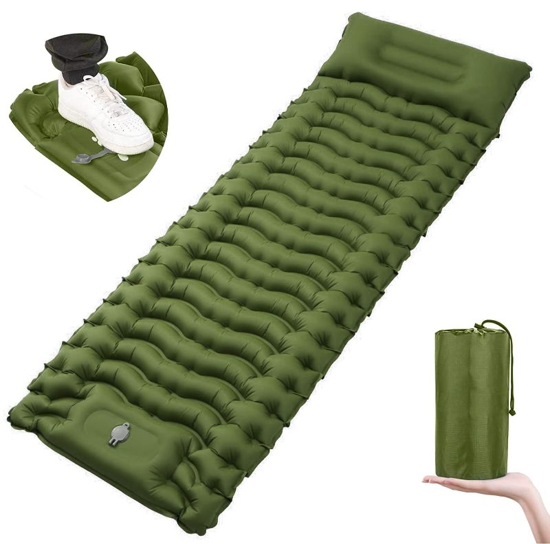 Photo 1 of  Sleeping Pad Ultralight Inflatable Sleeping Pad for Camping Self Inflating Sleeping Bag Mattress Pad 
