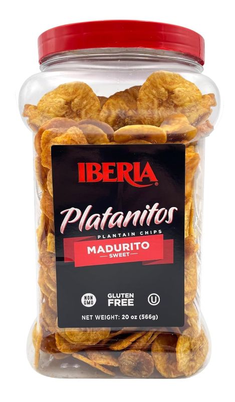 Photo 1 of  Iberia Maduritos Naturally Sweet Plantain Chips, 20 Ounce (Pack of 1) , BEST BY 07 2024