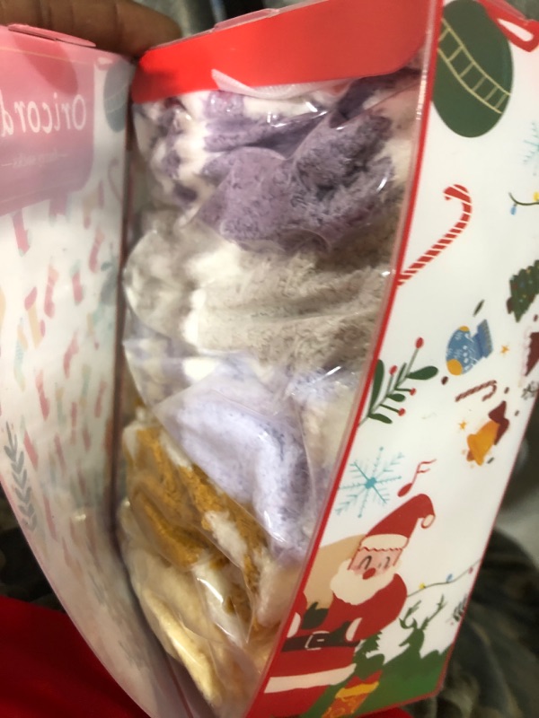 Photo 2 of Oricordis Fuzzy Socks for Women, Soft Fluffy Socks Thick Cozy Plush Socks Christmas Socks for Women 5 Pairs One Size Dsh-fuzzy Socks-p