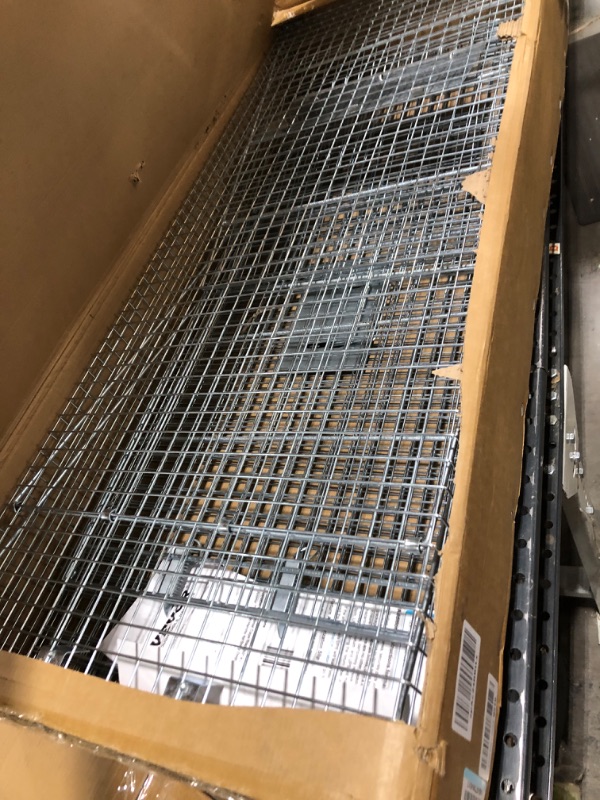 Photo 1 of VEVOR Live Animal Cage Trap, 50" x 20" x 26" Humane Cat Trap Galvanized Iron, Folding Animal Trap with Handle for Stray Dogs, Armadillos, Raccoons, Marmots, Foxes