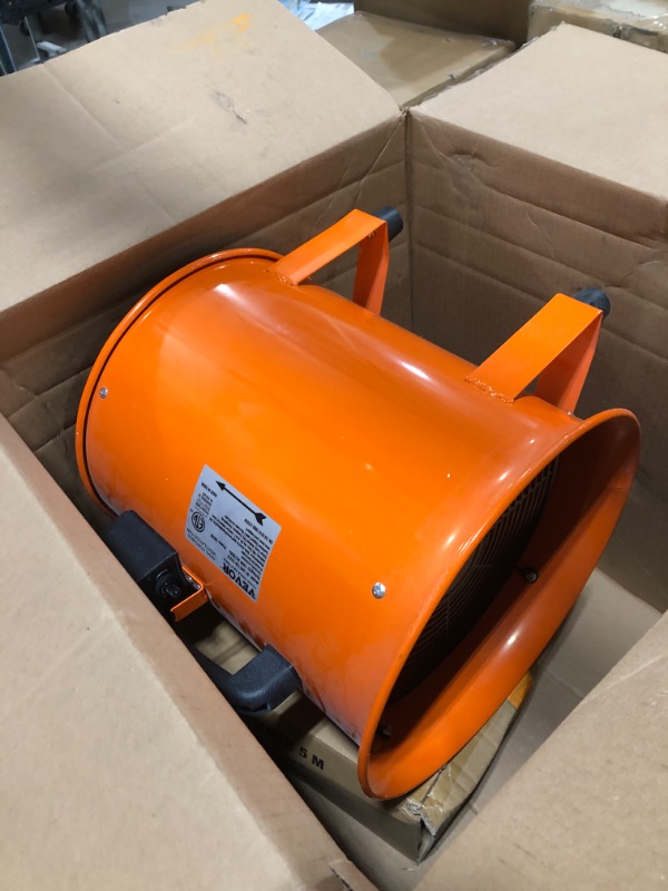 Photo 2 of VEVOR 12 Inch(5m) Extractor Fan Blower Portable 5m High Rotation Exhaust