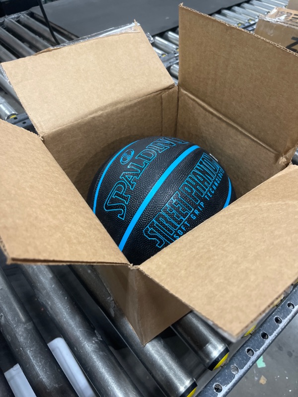 Photo 2 of Outdoor Basketballs, Performance Rubber Cover Stands up to Asphalt or Concrete 2022 Version Official Size 7, 29.5" Neon Blue