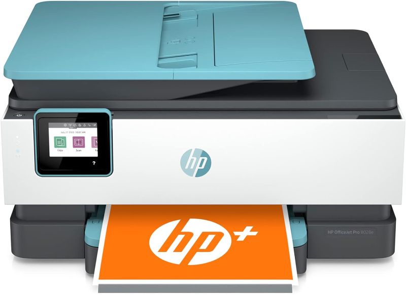 Photo 1 of HP OfficeJet Pro 8028e All-in-One Wireless Color Inkjet Printer, Print Copy Scan Fax, 20 ppm, Auto Duplex, 2.7" Color TS, 