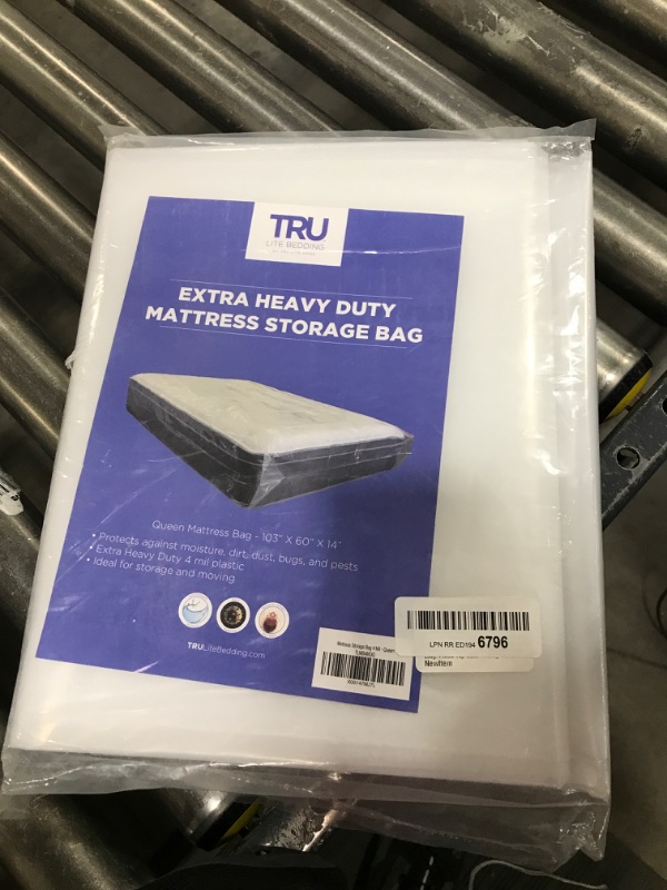 Photo 2 of  TRU Lite Mattress Storage Bag - Mattress Bag for Moving - Heavy Duty Extra Thick 4 Mil Plastic - Fits Standard, Extra Long, Pillow Top Sizes - for Queen Size Bed 