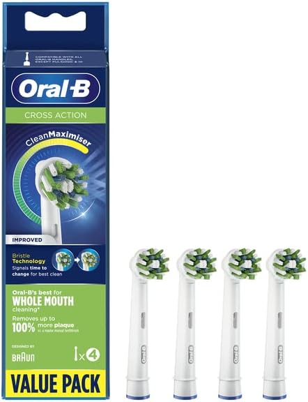 Photo 1 of  Oral-B Braun Oral B Replacement Brush, Multi-Action Brush/CROSS ACTION Frustration-Free Package EB50 (4 Pieces) 