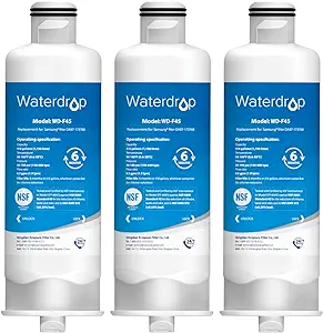 Photo 1 of Waterdrop DA97-17376B Replacement for Samsung® HAF-QIN/EXP, DA97-08006C, RF28R7201SR, RF28R7351SG, WD-F45, Refrigerator Water Filter, 3 Filters