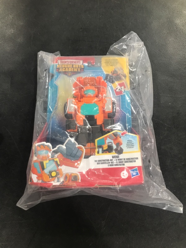 Photo 1 of Transformers Playskool Heroes Rescue Bots Academy Wedge The Construction-Bot Converting Toy Robot, 6-Inch Collectible Action Figure for Kids Ages 3 and Up