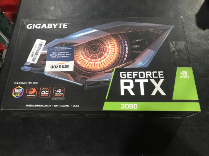 Photo 3 of Gigabyte GeForce RTX 3080 Gaming OC 12G Graphics Card, 3X WINDFORCE Fans, 12GB 384-bit GDDR6X, GV-N3080GAMING OC-12GD Video Card