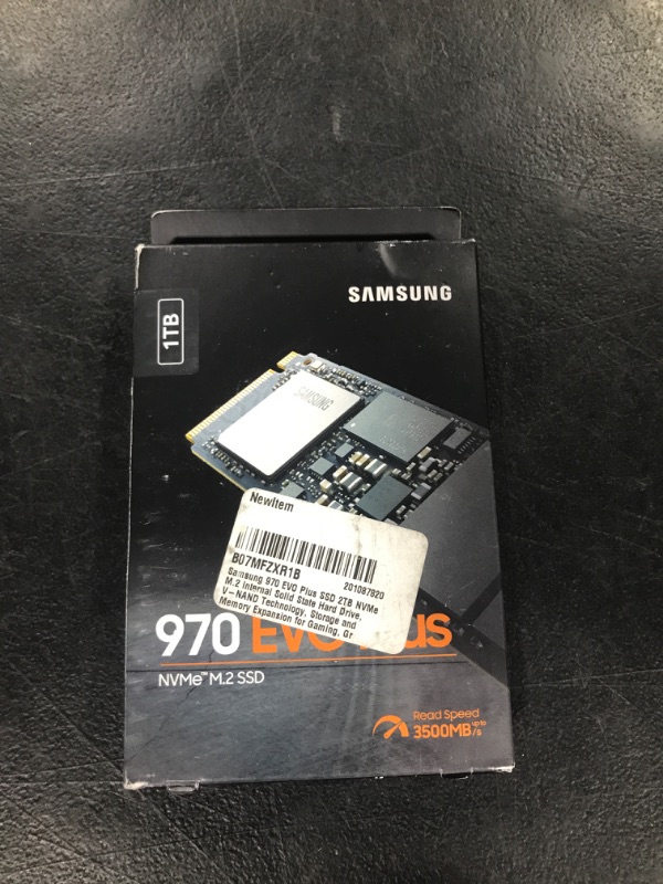 Photo 2 of Samsung 970 EVO Plus SSD 2TB NVMe M.2 Internal Solid State Hard Drive, V-NAND Technology, Storage and Memory Expansion for Gaming, Graphics w/ Heat Control, Max Speed, MZ-V7S2T0B/AM