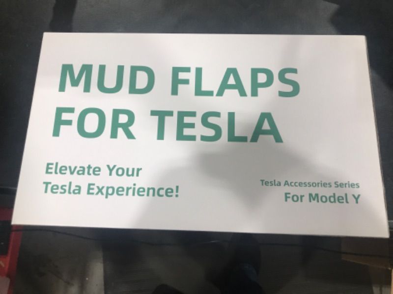 Photo 1 of Tesla Model Y Mud Flaps 2024 Upgrade Accessories [Military-Grade Upgrade] [No Drilling Required] All-Weather Mud Splash Guards for Tesla Model Y 2023-2016, Black (Set of 4) Model Y  2016-2023