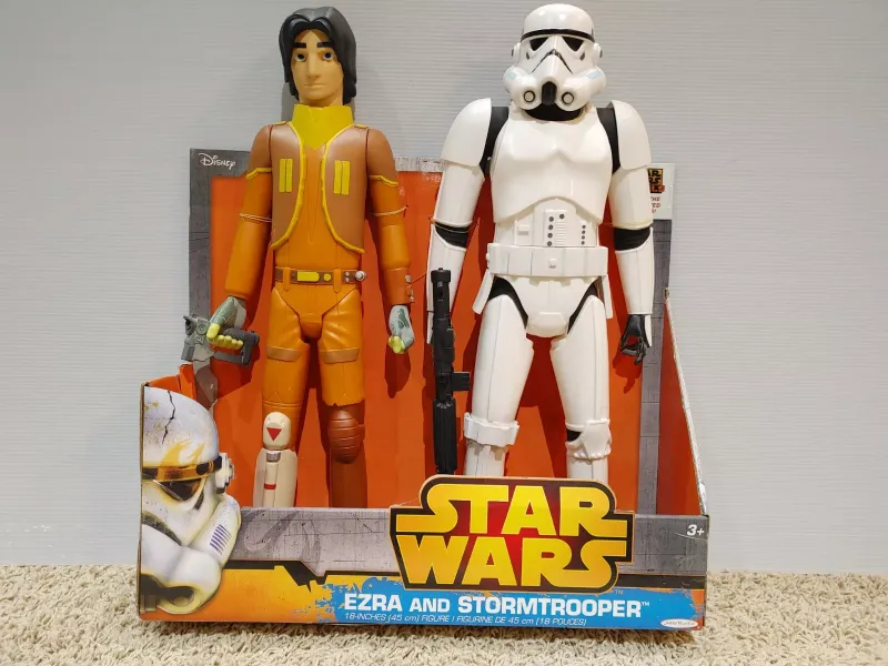 Photo 1 of LPNAC449150003
Star Wars Rebels Ezra And Stormtrooper 18 Inches Action Figures Disney New
