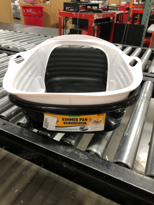 Photo 1 of Arm & Hammer Rimmed Wave Cat Litter Pan - Large Litter Box with Low Entry for Easy Access & High Rimmed Sides to Reduce Litter Scatter – For Single & Multi Cat Homes