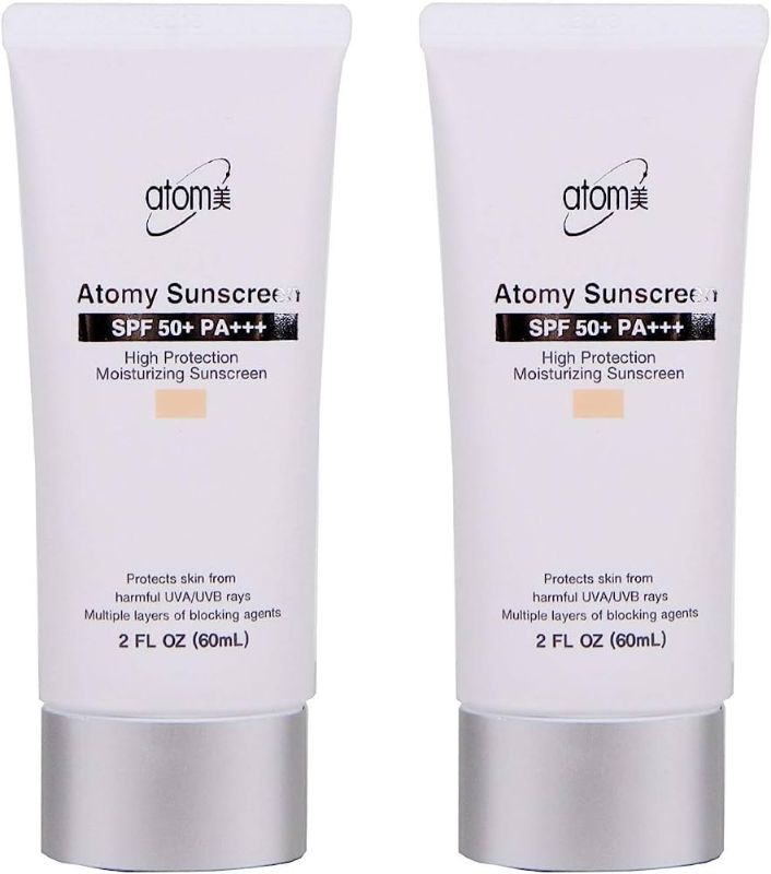 Photo 1 of Atomy Sunscreen Sun cream Skin Care Uv Sun Protection Beige 2 Pcs 1 Set Expire 2026