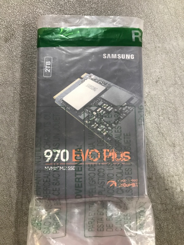 Photo 2 of Samsung 970 EVO Plus SSD 2TB NVMe M.2 Internal Solid State Hard Drive, V-NAND Technology, Storage and Memory Expansion for Gaming, Graphics w/ Heat Control, Max Speed, MZ-V7S2T0B/AM