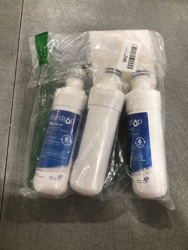 Photo 2 of Waterdrop LT1000PC ADQ747935 Refrigerator Water Filter and Air Filter, Replacement for LG® LT1000P®, LMXS28626S, LFXS26973S, LFXS26596S, LFXS28596S, ADQ74793501, ADQ74793502 and LT120F®, 3 Combo