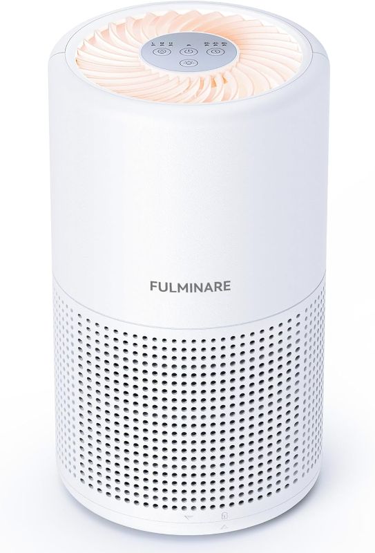 Photo 1 of Air Purifiers for Bedroom, FULMINARE H13 True HEPA Air Filter, Quiet Air Cleaner With Night Light,Portable Small Air Purifier for Home, Office, Living Room
