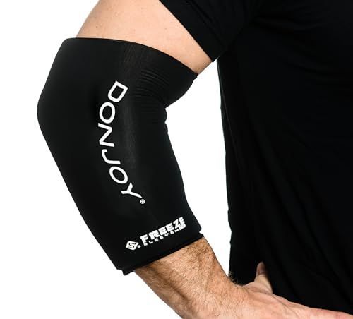 Photo 1 of Donjoy FreezeSleeve MD Hydra-Gel Technology Freeze Sleeve with 360 Degree Compression-Black-Medium
