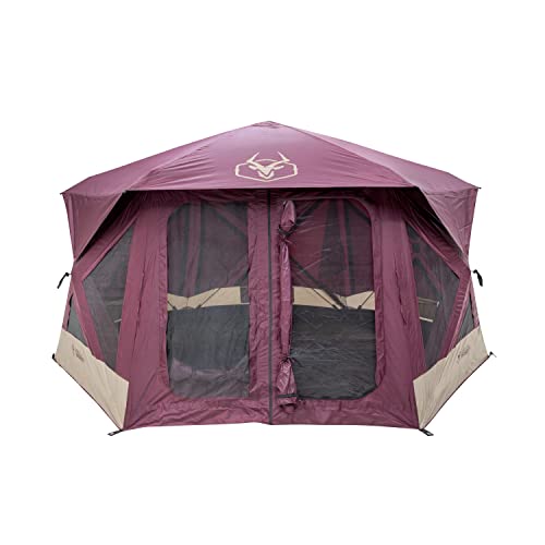 Photo 1 of Gazelle Tents™ T-Hex Portable Hub Camping Tent Overland Edition 7-Person Burgundy Sky GT601BS
