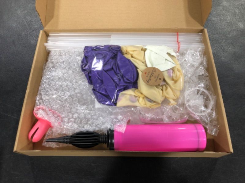 Photo 1 of 5set Purple Balloon Stand Kit for Table, Purple Balloon Table Centerpiece for Party, Birthday Wedding Anniversary Baby Shower Graduation Party Decorations Purple set of 5