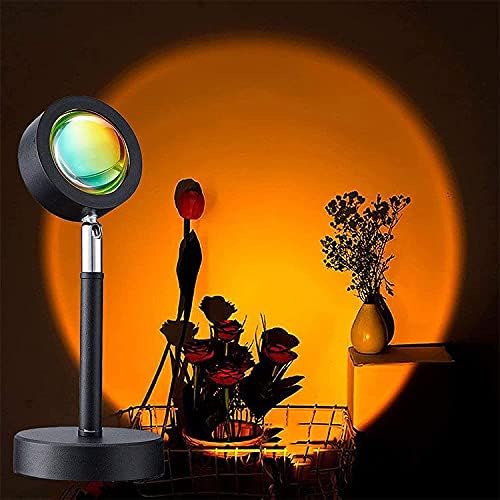 Photo 1 of Sunset Lamp, Atmosphere Light,16 Colors Sunset Projection Lamp with Remote&APP, Multiple Colors Night Light for Living Room Bedroom Holiday Decoration
