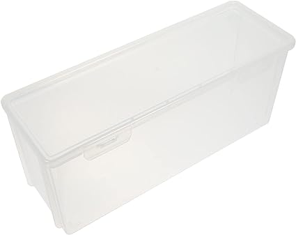 Photo 1 of Hemoton Clear Plastic Storage Bin with Lid Rectangle Box Container Storage Organizer Containers for Organizing Plastic Bread Keeper 11.79X5.11X4.13 in