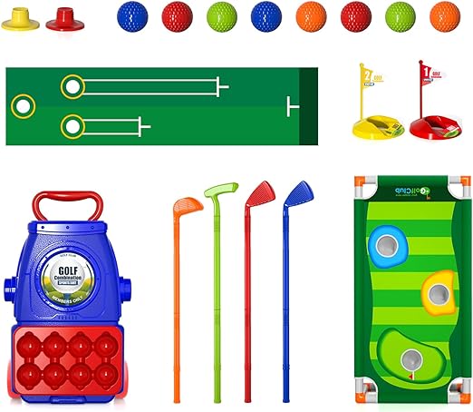 Photo 1 of Bennol Upgraded Kids Toddler Golf Set, Indoor Outdoor Outside Golf Toys Gifts for 3 4 5 Year Old Boys, 3 4 5 Year Old Boys Toys Birthday Gifts Ideas, Outdoor Golf Set Toys Game for Kids Boys 